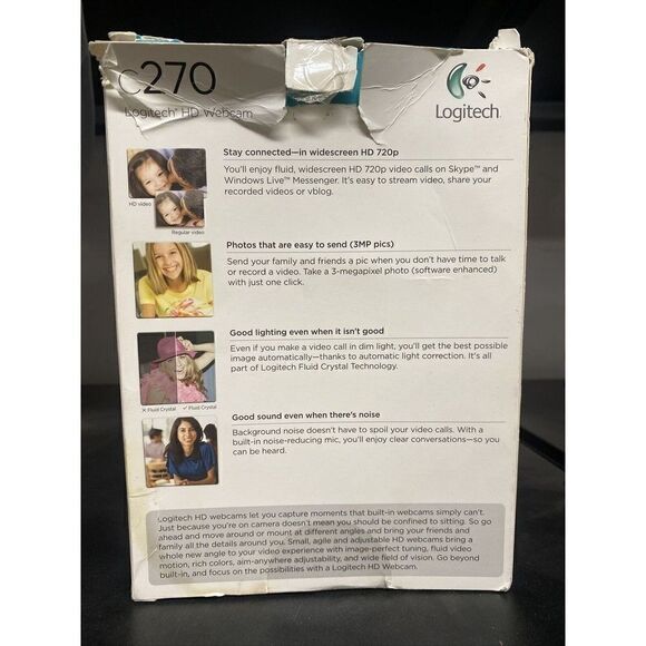 Logitech C270 Web Camera (960-000694) - Picture 2 of 7